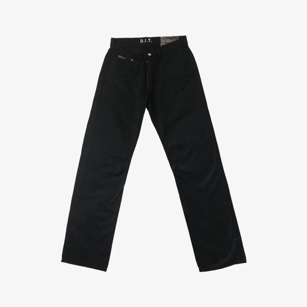 Vintage Black Nylon Blend Indigo Tech Pants by Diesel